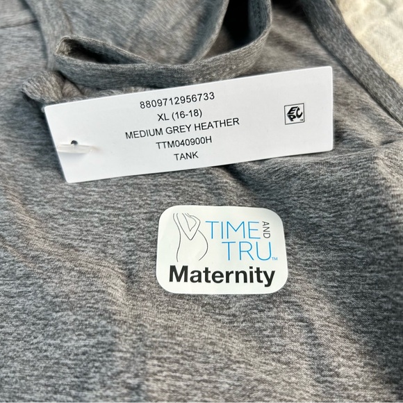 Maternity plus size bundle of 3 gray top nursing bra & New tank top 1x XXL 16/18 - Picture 10 of 16